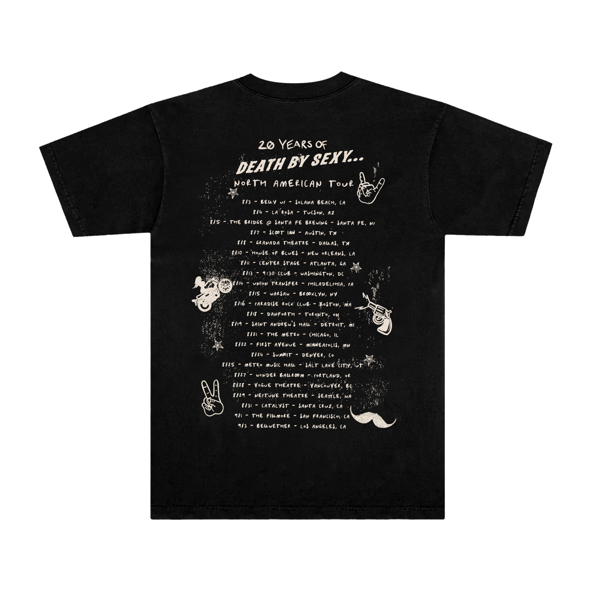 20 Years Death By Sexy Tour Tee