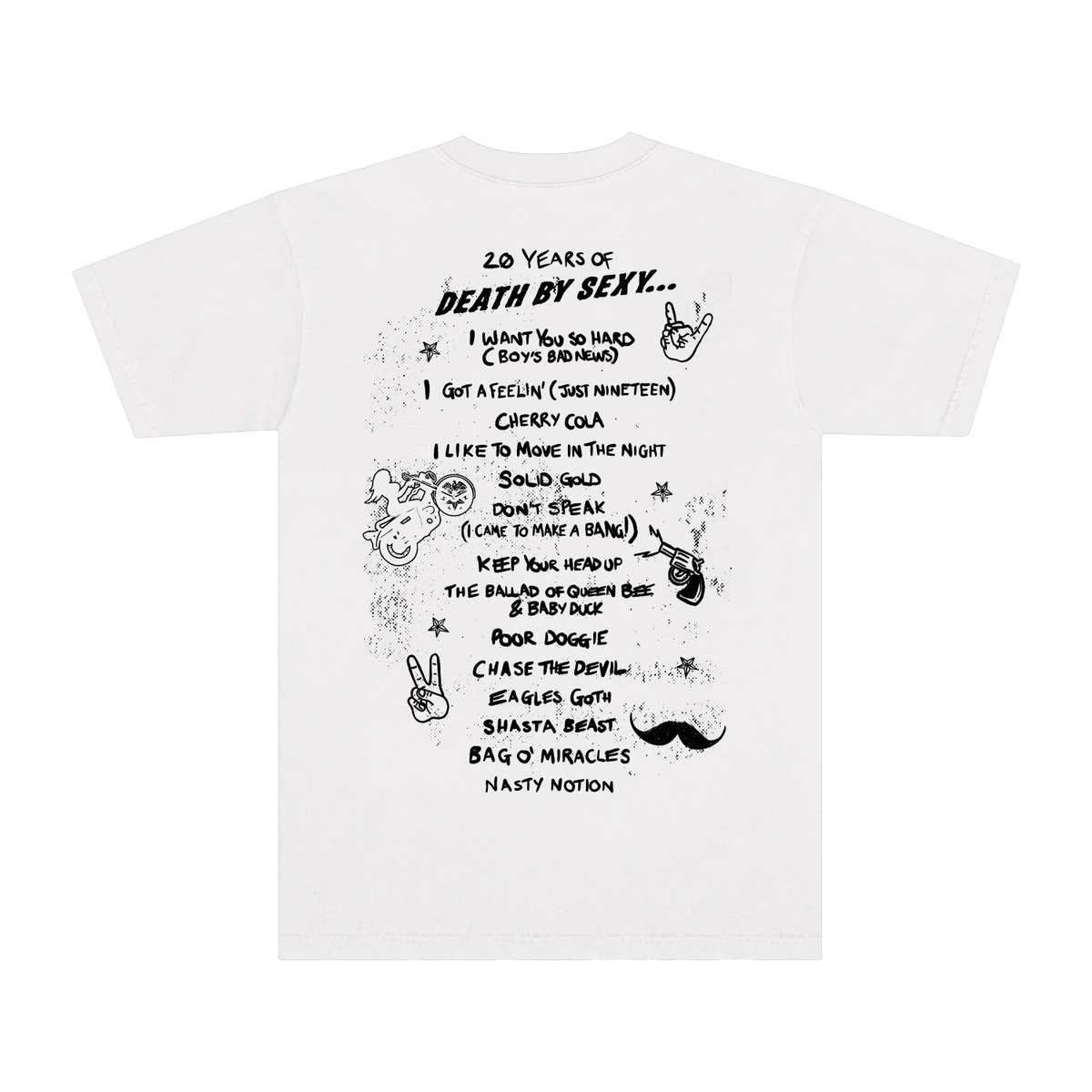 Death By Sexy Tracklist Tee
