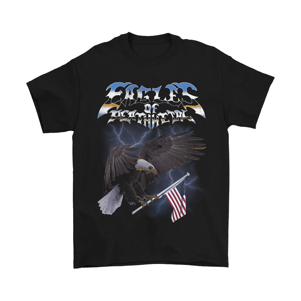 Lighting Eagle American Flag Tee