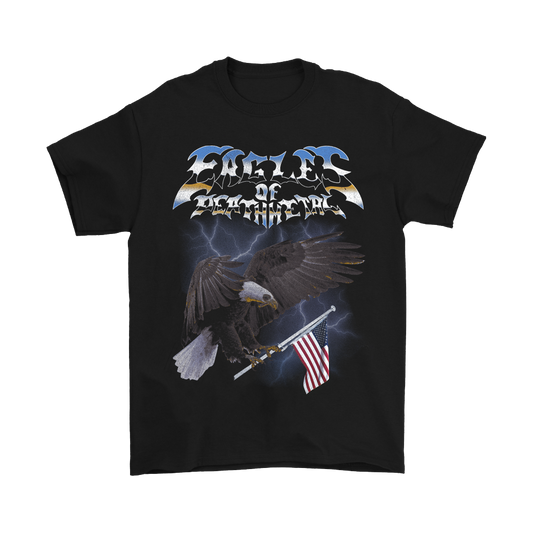 Lighting Eagle American Flag Tee