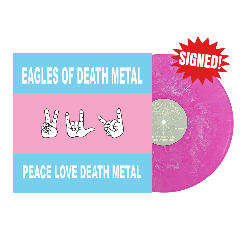 *Signed* Peace Love Death Metal LP - Cotton Candy