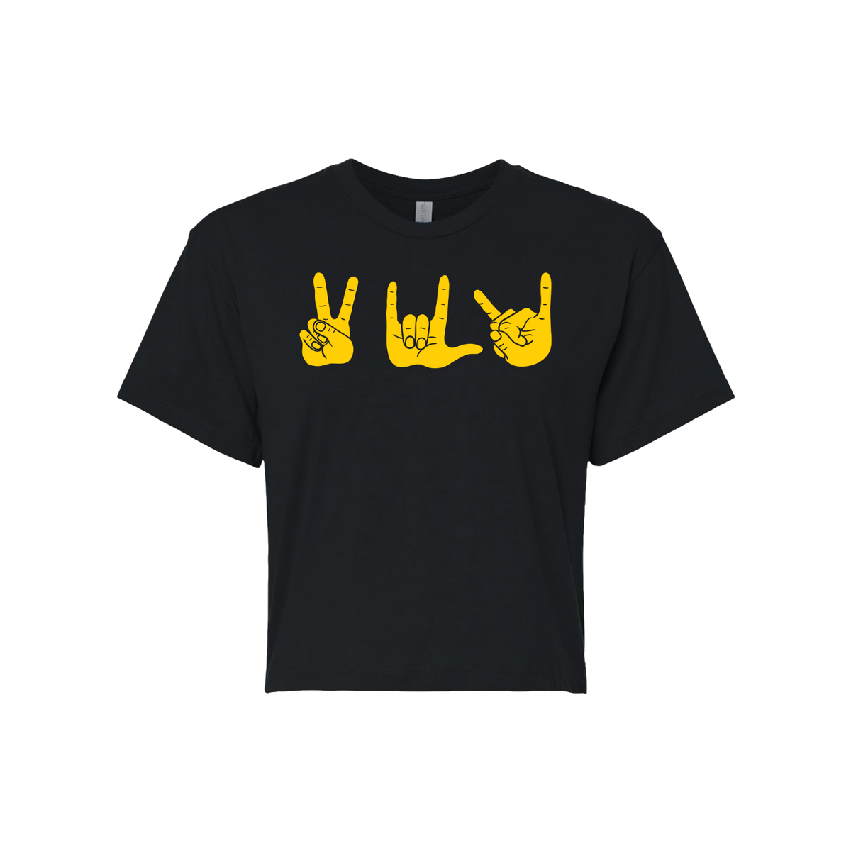 Sign Language Crop Tee